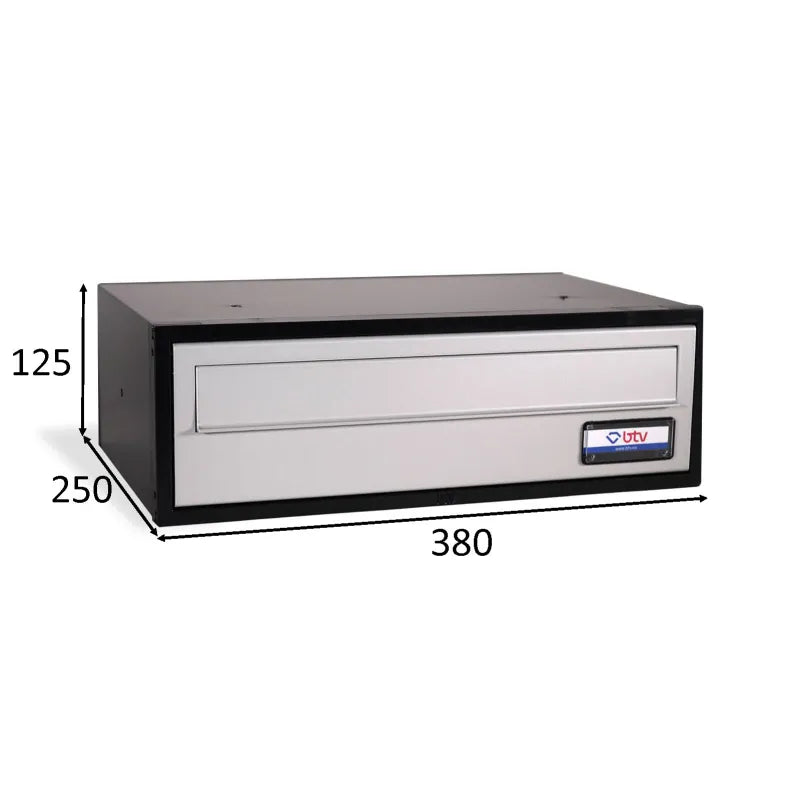 BUZON VIENA DOBLE ACCESO 380 X 250 PINT. ALUMINIO - imagen 4