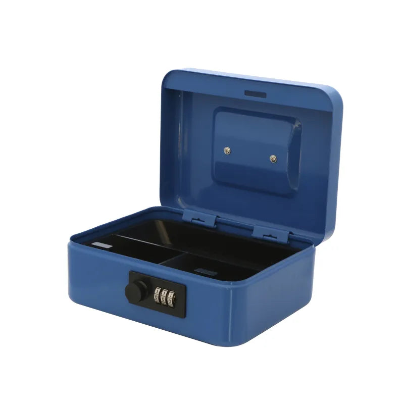 CAJA DE CAUDALES CON COMBINACION PEQUEÑA AZUL - vista detalle