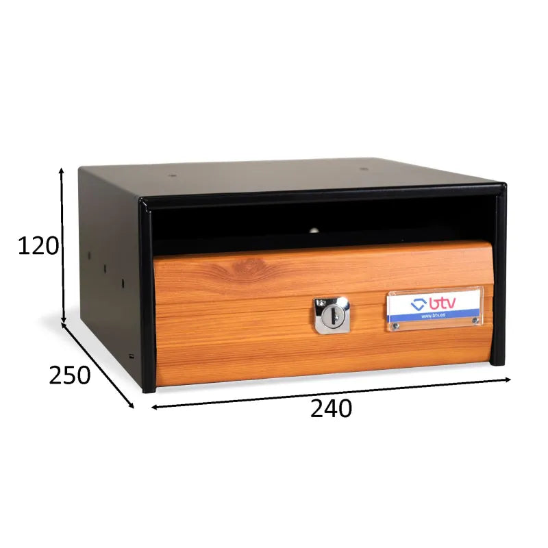 BUZON TROYA 240X250 MADERA - vista detalle